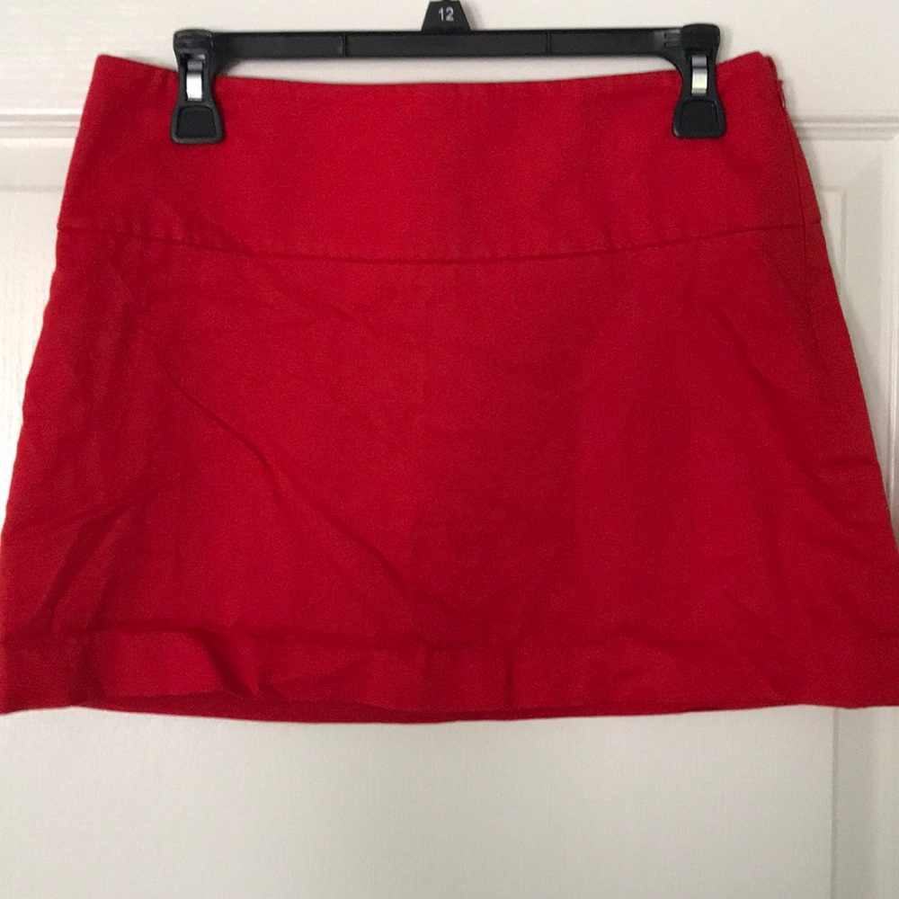 Red miniskirt
